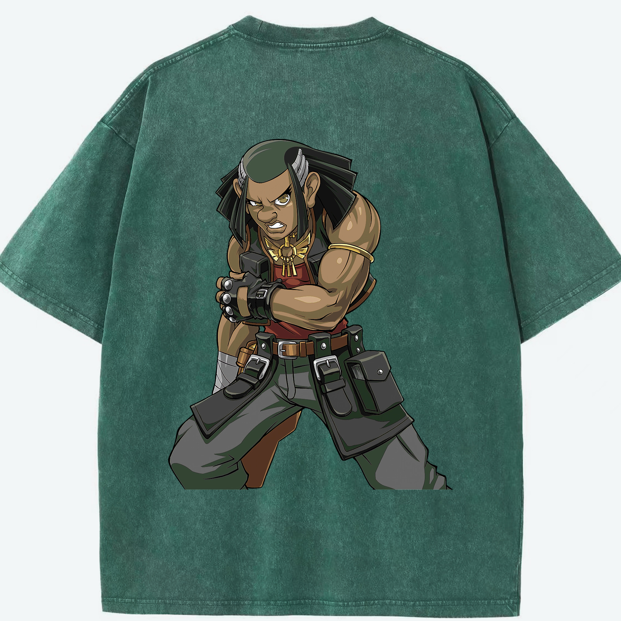 （画像用） 遊☆戯☆王 Yu-Gi-Oh! 綿100% ヴィンテージ風 半袖Tシャツ（背面プリント）